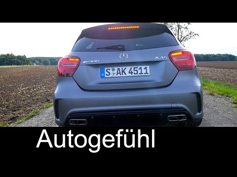 Mercedes A-Class AMG A45 Sound + 0-100 km/h Race Start Launch Control & A250 Sport A-Klasse