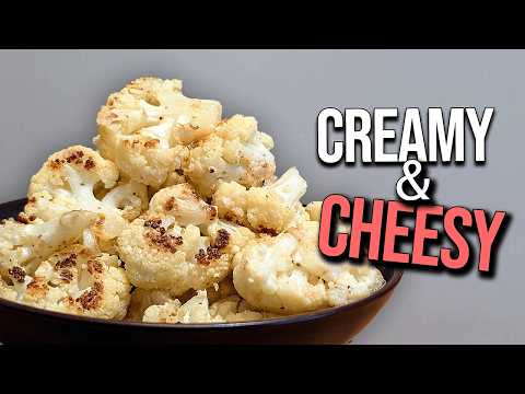 EASY OVEN ROASTED CAULIFLOWER - How to make Creamy Lemon Parmesan Cauliflower