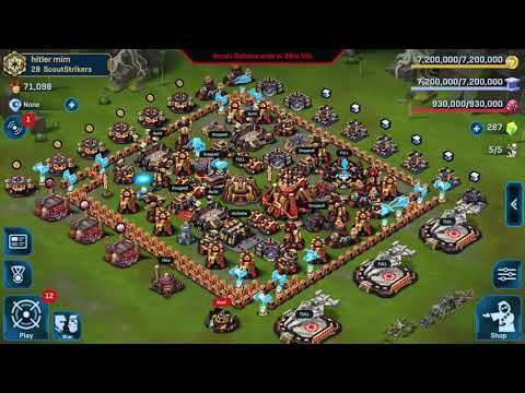 Star Wars Commander (SWC) Empire. Earlier video of a  Herroic Defence (hd) in yavin4