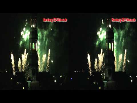 3D-Video: Abschluss-Feuerwerk Alstervergnügen 2013 in Hamburg (Samstag 31.08.2013)