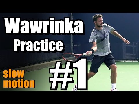 Stanislas Wawrinka in Super Slow Motion | Forehand and Backhand #1 | Western & Southern Open 2014