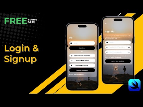 SwiftUI Login and Signup Screens - FREE Source Code!