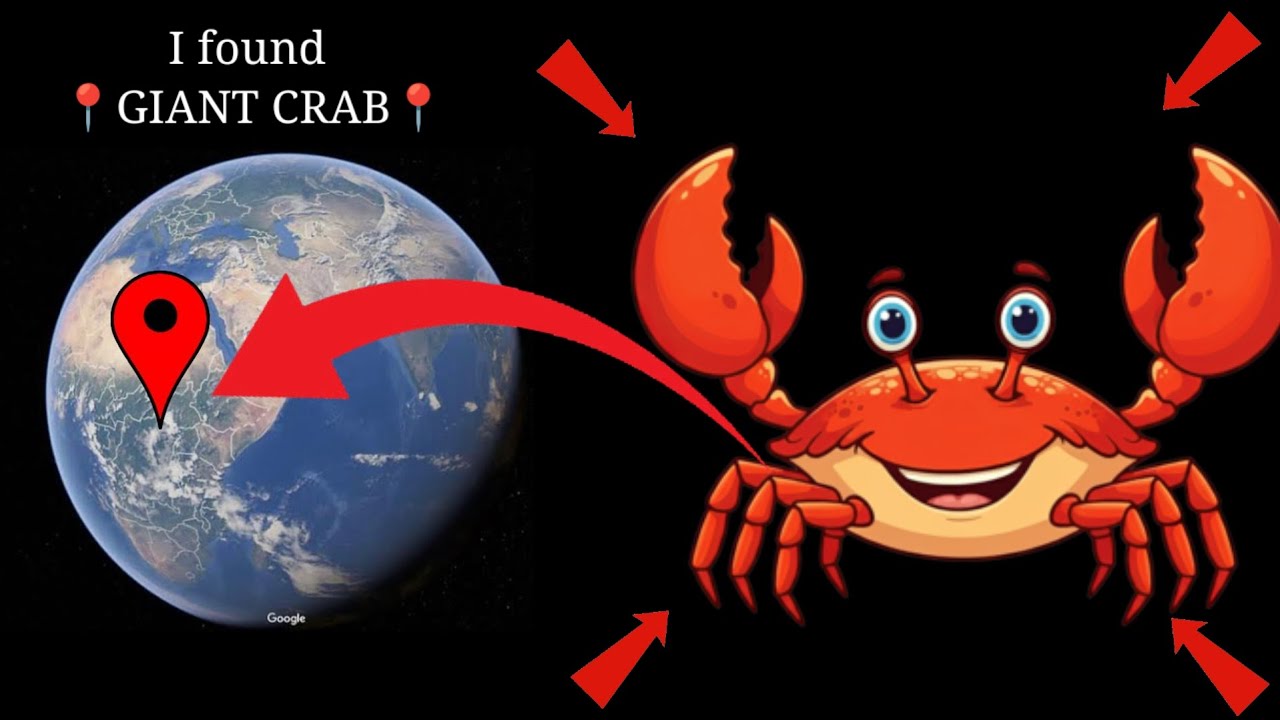 I found GIANT CRAB 🦀 real life statue Google Earth and Google map and stream view#googleapps