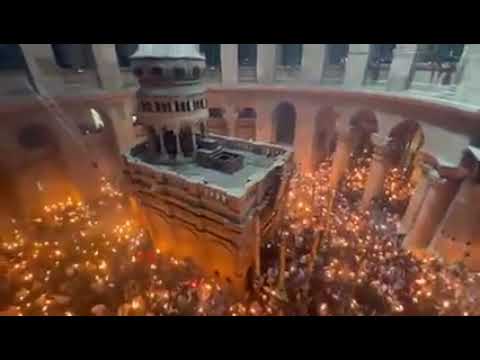 Čudo svetog ognja u Jeruzalemu na Isusovom svetom grobu 🥰