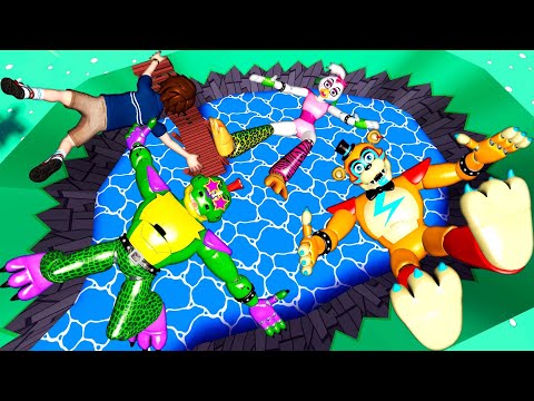 FNAF Security Breach: Epic Jumps & Ragdoll - GMOD ep.37