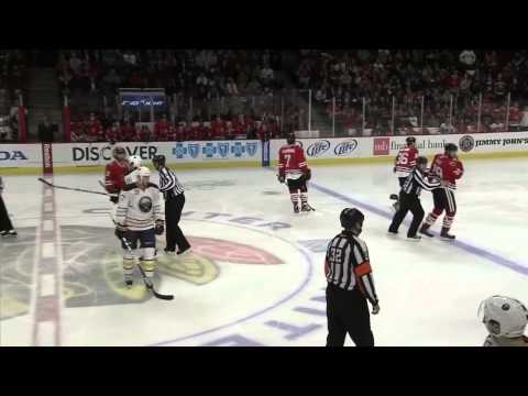 Paul Gaustad knees Dave Bolland HD