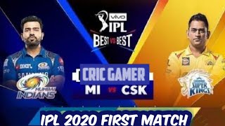 ipl 2020 : mi vs csk first ipl match highlights 19 September