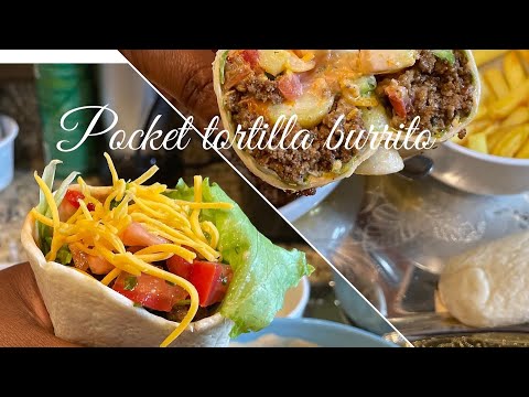 How to make burrito with pocket tortilla