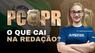 Concurso PCPR aulas gratuitas Redação 2026 Giancarla Bombonato