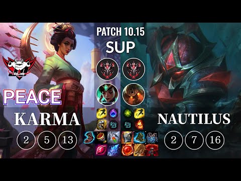 JDG Peace Karma vs Nautilus Sup - KR Patch 10.15