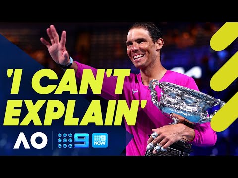 Rafael Nadal overwhelmed with emotion after 21st Grand Slam victory | Australian Open 2022