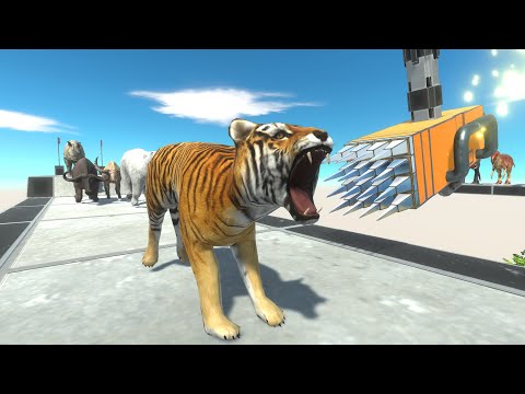 Dangerous Challenging Route for tiger - Animal Revolt Battle Simulator