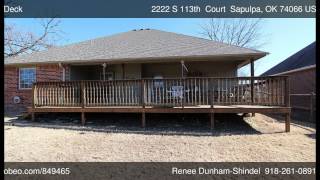 preview picture of video '2222 S 113th  Court  Sapulpa OK 74066 - Renee Dunham-Shindel'