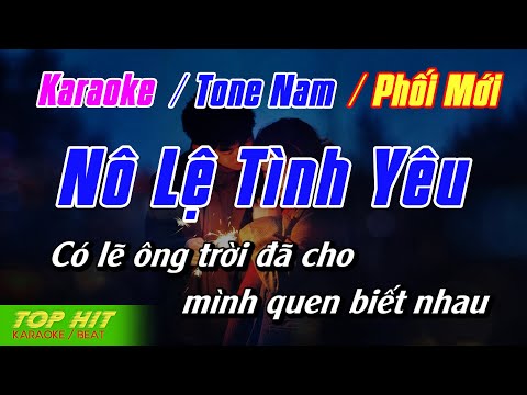 Nô Lệ Tình Yêu Karaoke Tone Nam Nhạc Sống Phối Mới Dễ Hát | Top Hit Karaoke
