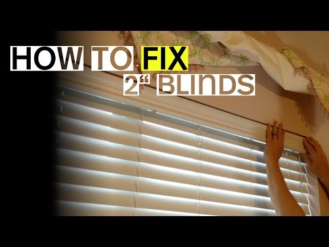 2 Blinds Won't Tilt Open or Close Here's a Fix.