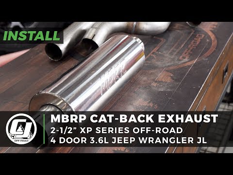Jeep JL Wrangler Install: MBRP 2-1/2" Off-Road XP Series Cat-Back Exhaust System