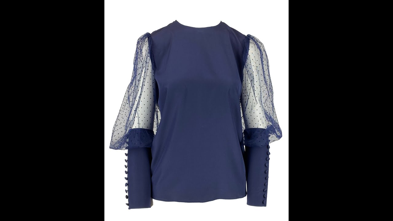 Zwężane rękawy. Tapered sleeves.