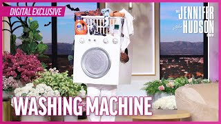 Watch Walter Get Into His Washing Machine Halloween Costume!
