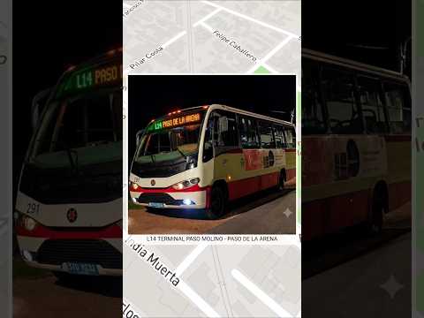 🚌LÍNEA L14 | PASO MOLINO ➡️ PASO DE LA ARENA 🇺🇾 | #travelboast #bus #shorts #viralshorts