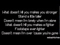 ★ LYRICS | Kelly Clarkson - What Doesn't Kill You (Stronger) ★