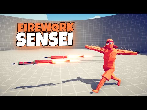 FIREWORK SENSEI VS EVERY UNITS - Totally Accurate Battle Simulator TABS