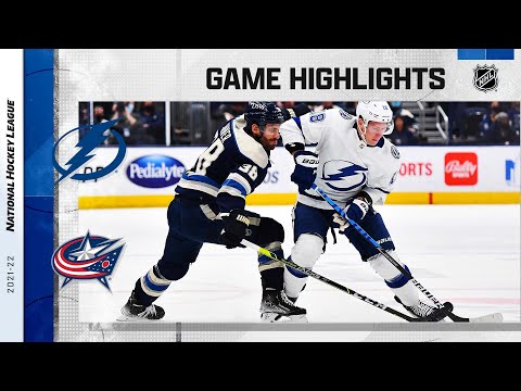 Lightning @ Blue Jackets 1/4/22 | NHL Highlights