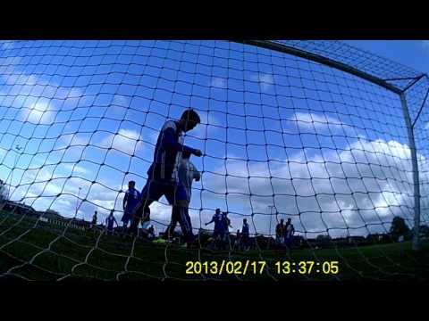 Action camera footage of AFC Emley v Glasshougton Welfare 15 April 2017
