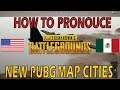 How to Say NEW PUBG MAP City Names - PUBG 1.0 Update