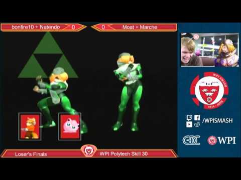 WPI PTS 30 - bonfire10 & Natendo (Green) vs Moat & Marche (Red) - Melee - Losers Finals