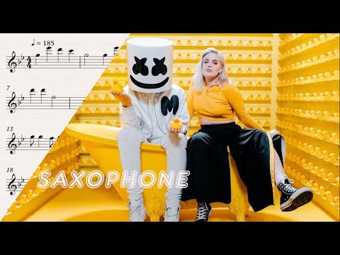 Marshmello & Anne-Marie – FRIENDS - Saxophone Tutorial - Sheets