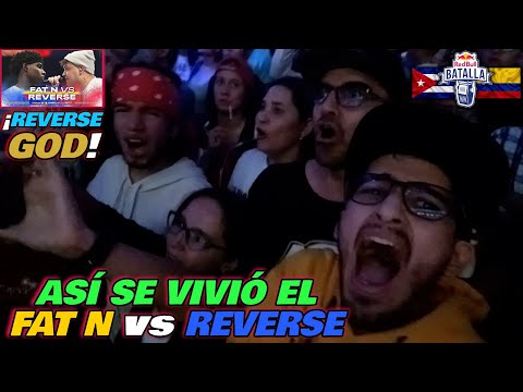 🎤COLOMBIANOS REACCIONAN desde el PÚBLICO a FAT N vs REVERSE - PURO RAP [RED BULL INTERNACIONAL 2023]