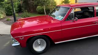 396-Powered 1966 Chevrolet 300 Deluxe 2-Door Sedan 4-Speed Walk Around