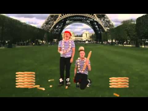 Jedward Celebrity Juice French Stick Bashing Challenge 22.09.11 - YouTube