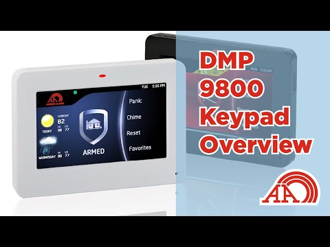 DMP 9800 Touchscreen Keypad - Keypad Overview