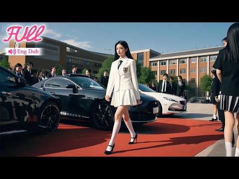 【Eng Dub】Classmates mock the girl for biking to school, unaware three luxury cars vie to drive her!
