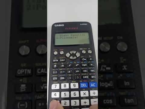 用计算机来检查二元一次的答案 Casio fx 570EX