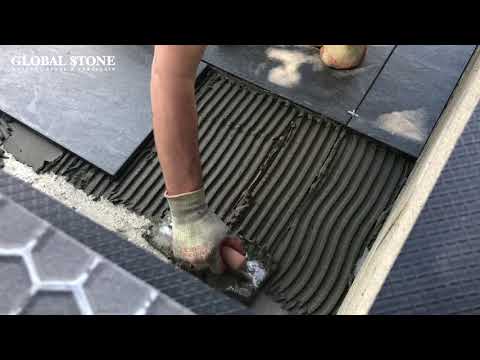 Laying Porcelain On A Concrete Bed Guide