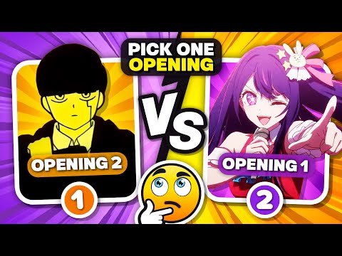 CHOOSE ONLY ONE ANIME OPENING ✅❌ [EXTREMELY DIFFICULT]