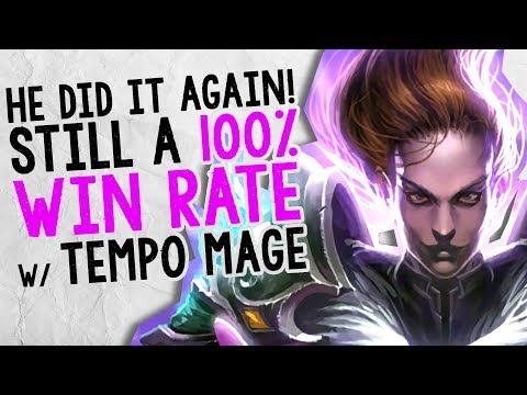 STILL 100% WIN RATE W/ TEMPO MAGE! | Constructed | The Boomsday Project | Hearthstone