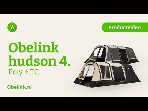 Obelink Hudson 4 Poly Easy Air CoolDark tunneltent