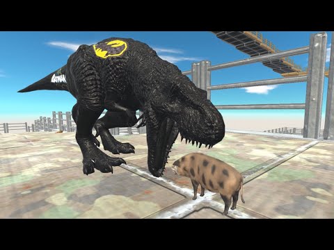 Batman Dinosaur T-rex Death Run | Animal Revolt Simulator