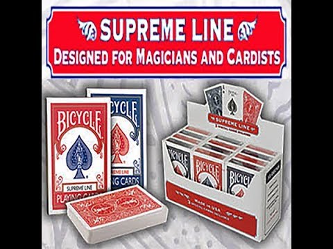 Voir la vidéo Cartouche Bicycle Supreme Line - 6 bleu 6 rouge