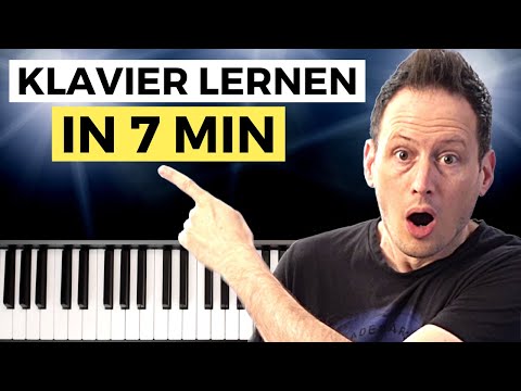 Ohne Vorkenntnisse in 7min Klavier lernen (1. Lektion für Anfänger)