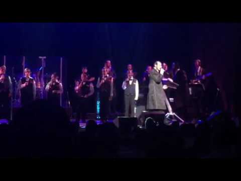 Shulem Lemmer singing Shaarei Demaos  at a  concert in Brooklyn College Pesach chol hamoed