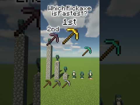 Ultimate Minecraft Pickaxe Speed Test!