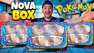 Nova Box de Carta Pokémon Mega Greninja EX
