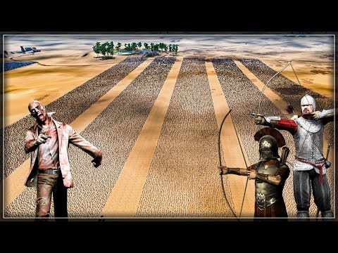 5 Every Archer Lanes vs Legion Of Zomebies - Ultra Epic Battle Simulator 2