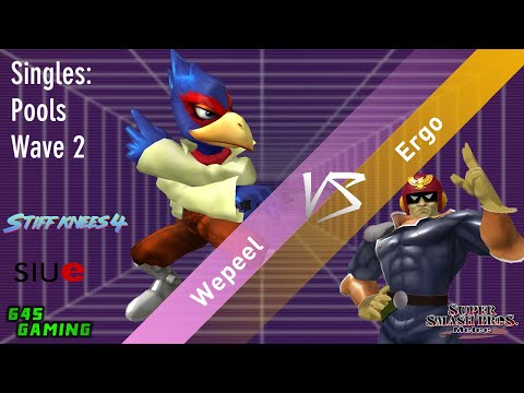 Stiff Knees 4 - Wepeel (Falco) vs. Ergo (Captain Falcon) - SSBM - Singles Pools