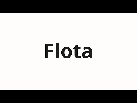 How to pronounce Flota | Флота (Fleet in Russian)