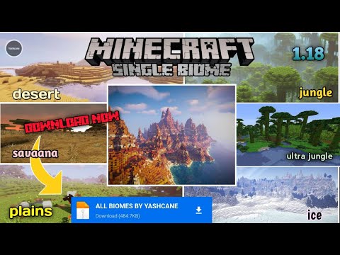 Yashcane - How to download Single Biome World In Android | Minecraft Pocket Edition